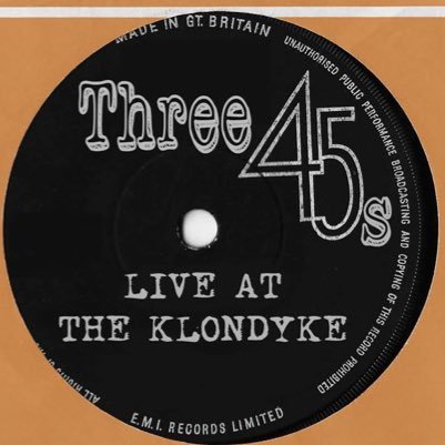 Three 45s is a new live music night in Levenshulme at The Klondyke Club. 3 bands, 45 minutes each, £5 entry, 7:30 start