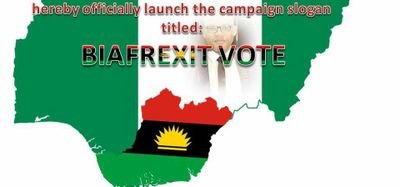 Biafraexit is a campaign for the exit of #Biafra from the unholy and incompatible union with #Nigeria. We support a referendum to allow #Biafraexit
...RisingSun