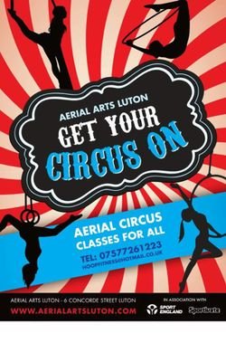 we are a new aerial circus arts centre in beds in luton offering training at its very best , kids and adult classes for fun