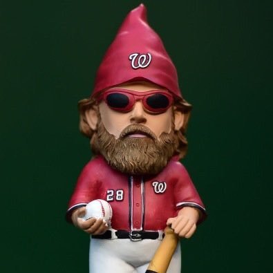 Proud to be the official gnome of the Washington Nationals. Run by @bencelestino