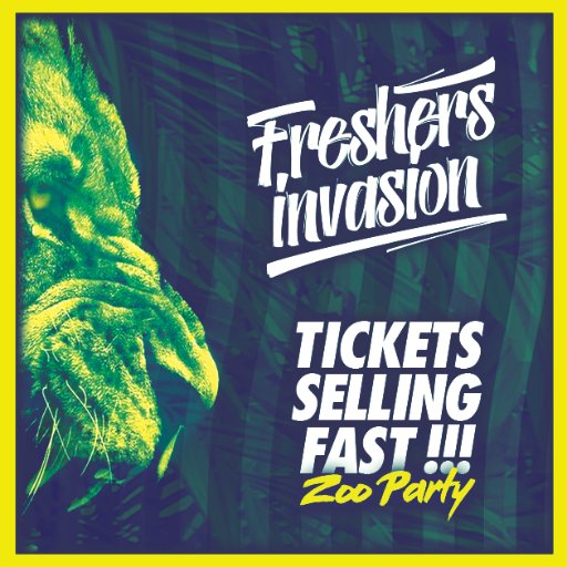 Stokes Freshers Zoo Party! Super Early Bird Tickets Selling Fast but still available: https://t.co/MGjxNQMxu3