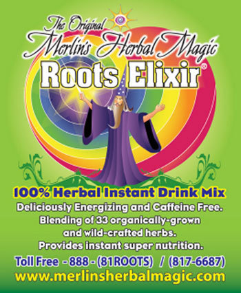 The Original Merlin's Herbal Magic Roots Elixir is a natural supplement for healing and cleansing the body, mind and spirit.