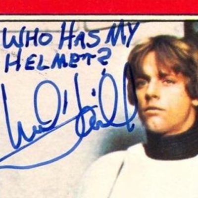 hamillautograph's profile picture. A Twitter collection of @markhamill hilarious, irreverent, authentic autographs. Show us yours!