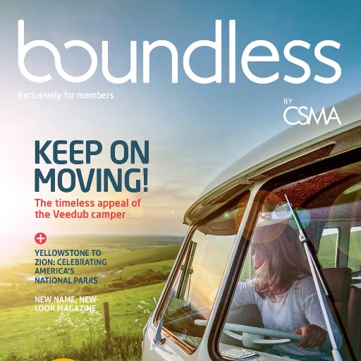 CSMAClubLife's profile picture. Boundless is the new name for CSMA Club: free time inspirations & savings. Customer Magazine of the Year, nominee, PPA Awards 2016. ABC: 270,741.