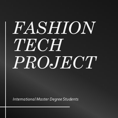 We are master students loving fashion and tech, and you? Let us know your thoughts! #fashiontech
