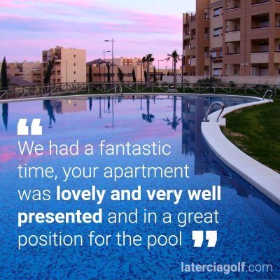 Private rental apartment on La Tercia Resort, Murcia Region, Spain. 2 bedroom apartment for #familyholidays #golfbreaks #shortbreaks or #longtermrent #lovespain