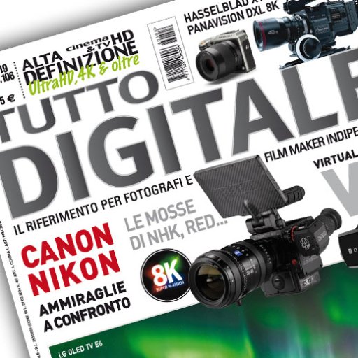 Since 1998 the leading Italian magazine about hi-tech: photo, video, editing, digital cinema, home theater, 3D... Available @ newsstands, web, iOS and Android