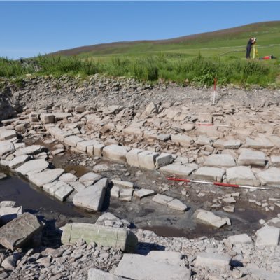 The Gateway to the Atlantic Archaeology Project in Rousay Orkney excavating an eroding Neolithic Burial Cairn and an Iron Age to Viking Age settlement.