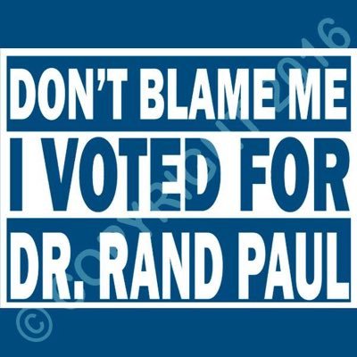 We voted for Rand, so don't blame us!   #IVotedRand #STillRanding #StandWithRand #Unsuspend