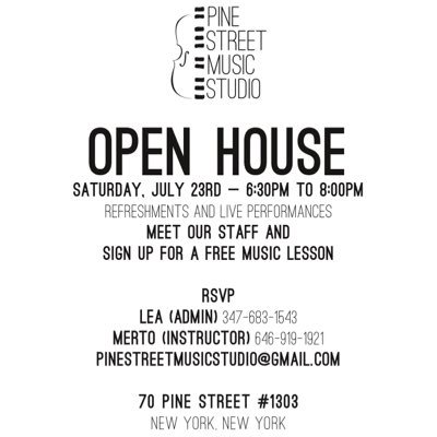 Music school in the heart of Manhattan. All ages accepted. Created by Lea Denis and Merto Douma