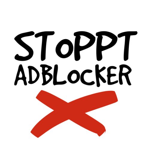 StopptAdblocker's profile picture. Für das Internet. Gegen Schnorrer.