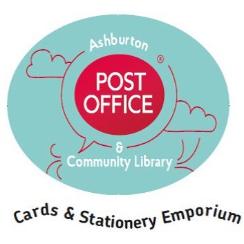 Ashburton post office, shop and community library! the only branch with an ATM that gives 2p back to the community with every transaction!