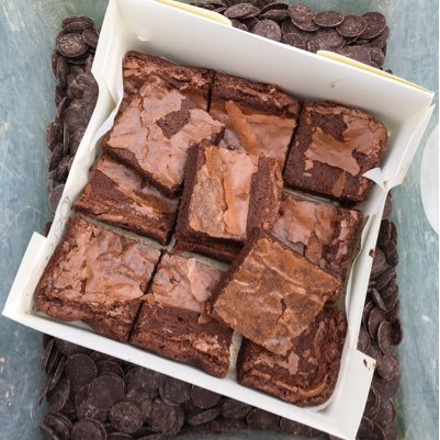 Handmade Chocolate Brownies. Sussex Food and Drink Awards 2012 Business Matters Awards 2014 - Highly commended - Best Small Business