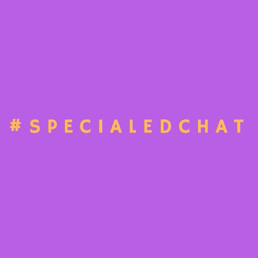 The Official Account for #SpecialEDchat retweeting and supporting other SEN twitter chats.