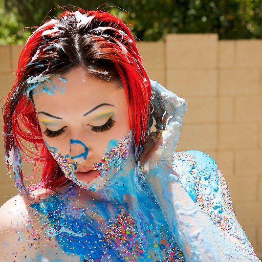 MessyHot is Clix’s rave influenced sploshing/WAM erotic art project used to showcase passion for color and texture - 2022 best alternative erotica photographer