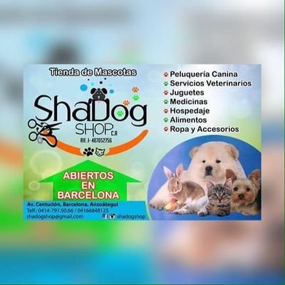 Shadog shop, c.a. Tienda de mascotas Donde le damos amor, cariño y el trato que tus mascotas merecen