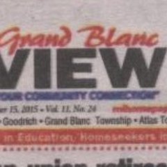 Admin account for The Grand Blanc View Newspaper. Tweeting and RT'ing all about GB! RT's do not imply endorsement of content.