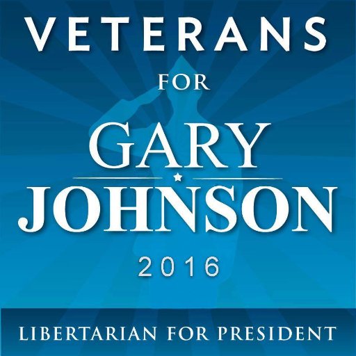 Veterans for Gary Johnson, Libertarian candidate for President.