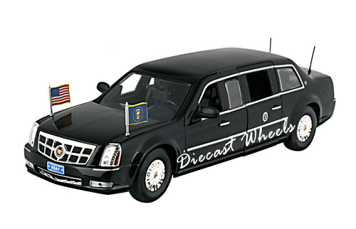 Diecast Wheels has retained special licensing rights from the Secret Service to create the 2009 presidential limousine and SUV.