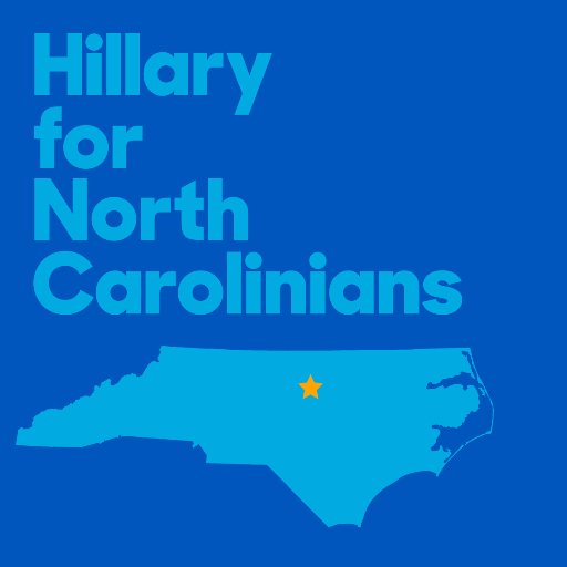 We are the official account for our grassroots team to elect Hillary. Text NC to 47246 to get involved! Need help with voting? Call our hotline: 919-432-4419