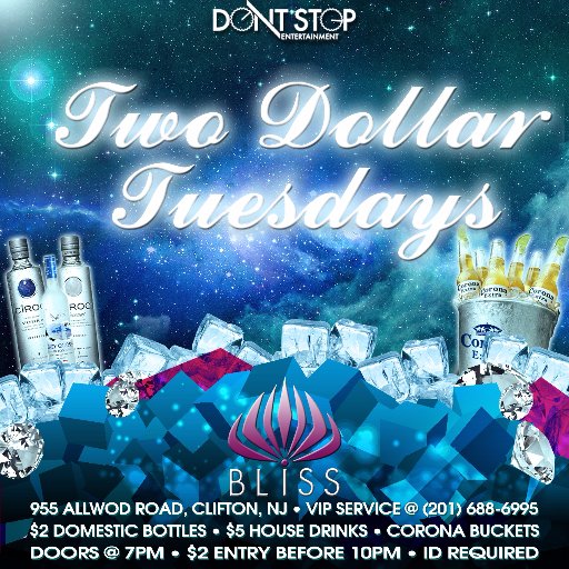 Every Tuesday night at Bliss Lounge in New Jersey!
