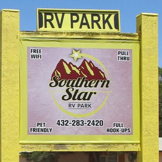 #RV Park. From I-10 we are just off Exit 138 in Van Horn, #Texas. Lots of pull-thru sites. #GoodSamNetwork #MilitaryDiscounts
