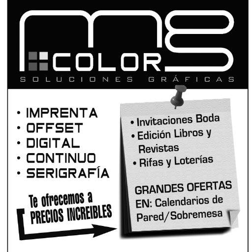 Artes Gráficas, Imprenta Offset y Digital, Serigrafía, Bordado, Fotos a Lienzo, Impresiones en Gran Formato, Sellos de Caucho, Vestuario Laboral y Colectivos.