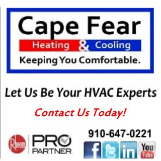 Cape Fear Heating and Cooling provides quality HVAC services with our licensed contractors. Call us today: 6573332403