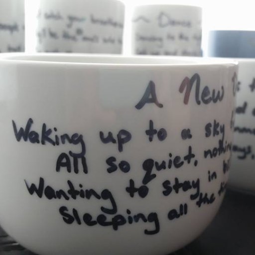 My name is Melissa and I enjoy writing poetry! I am creating mugs with a portion of a handwritten poem on each one. Collect them all to complete the entire poem