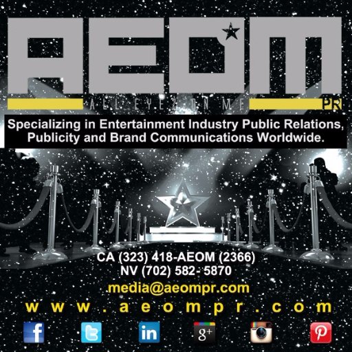 AEOM PR (All Eyez On Me) is a fully integrated boutique multi-media firm specialized in entertainment public relations, music admin and brand communications.