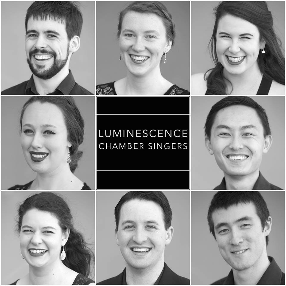 Luminescence Chamber Singers, a Canberra based octet made up of young vocalists. In 2016 we launched the Luminescence Children's Choir.
