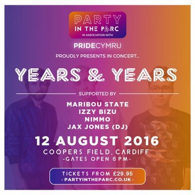 Friday 12th August 2016, Coopers Field #Cardiff. Tickets on sale!