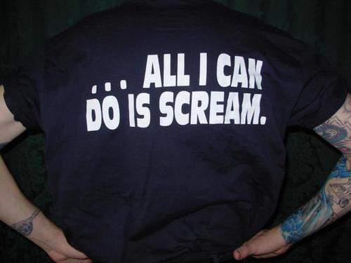 DroWnIng in PuNk RoCK sInCE 1994! #StreamAlongAndScreamAlong live at https://t.co/m4WltsYF1B Tuesdays at 10pm Central. 500 punk points to the first to correctly ID my T-shirt!