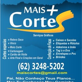 Mais cortes acabamentos gráficos, embalagens personalizada, cartões de visita com corte especiais, cartonagem, cortadores ( facas pra cortes) para E.V.A. e etc.