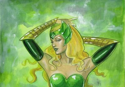 I am an Asgardian goddess! I could crush you in my fist like the slug you are! But physical contact with creatures such as you disgusts me!