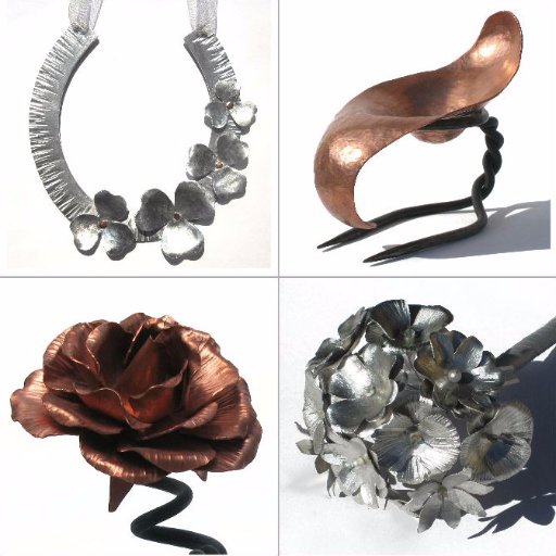 ForgedArtFrance's profile picture. Handmade metal art by artist metalworker Louise Smith