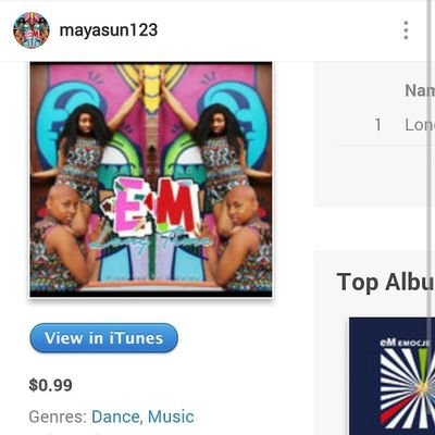 Mayasun123's profile picture. Em singer songwriter actress  check out my new single Long Time now available on itunes dezzer shazzam apple play sportify etc