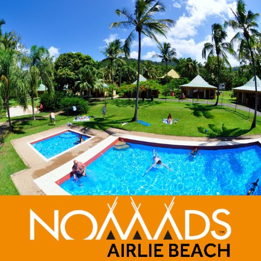 NomadsAirlie's profile picture. Airlie Beach backpackers Hostel- Newest Nomads Hostel to open in Australia - 7 acres of tropical grounds, camping, pool, bar right in the centre of Airlie Beach