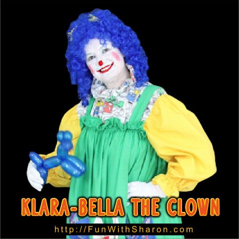 Klara-Bella the Clown of Cincinnati, Ohio is a professional Balloon Artist. For great entertainment hire Klara-Bella to come to your party or event.