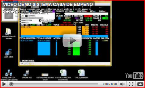Pawnshop Management System -English or Spanish customized software to your specific needs. See video-demo at http://t.co/j9YMkSOUal