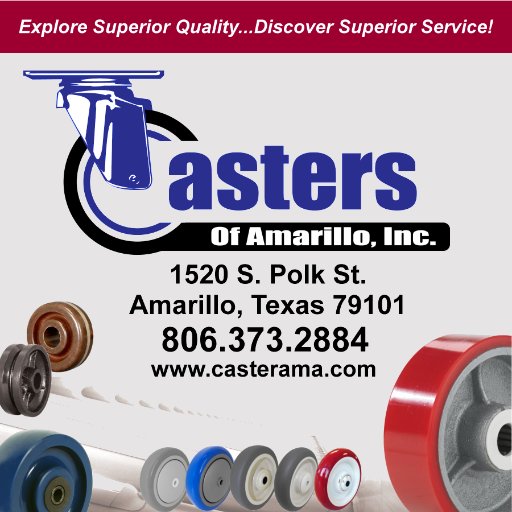 Casters of Amarillo Inc was founded in 1974. As a Texas Corporation we serve as a prime distributor of quality casters, wheels and material handling equipment.