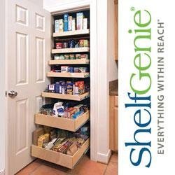 We make custom pull-out shelves for San Diego homeowners. Our Solutions help you stay organized, and give you more space and access to your items.