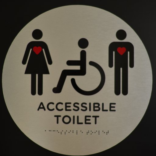 Trying to change attitudes by changing a sign. Graces dream is to see this sign on all accessible toilets and become the recognised sign throughout the world.