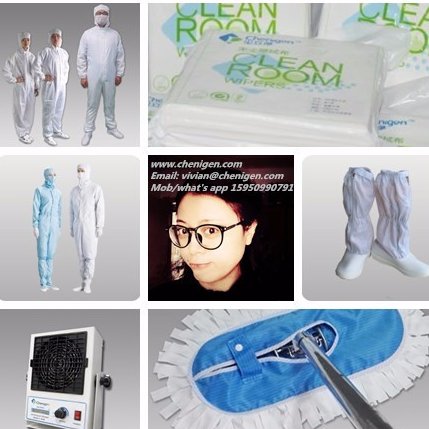 Vivian from Suzhou Cangjia Super Clean-factory specialized in Cleanroom wipers and Anti static ESD Cleanroom cloth/gloves/boots, located near Shanghai.