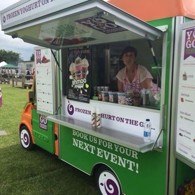 Looking for something different or unique at your next event? Anytime, any place, our dinky little van can go anywhere. A winner at any event. Fro Yo on the go!