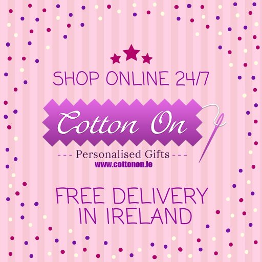 Personalised gifts for all occasions, New Baby, Christening, Birthdays, Christmas. Professional Branded Workwear for small businesses. No min order quantities.