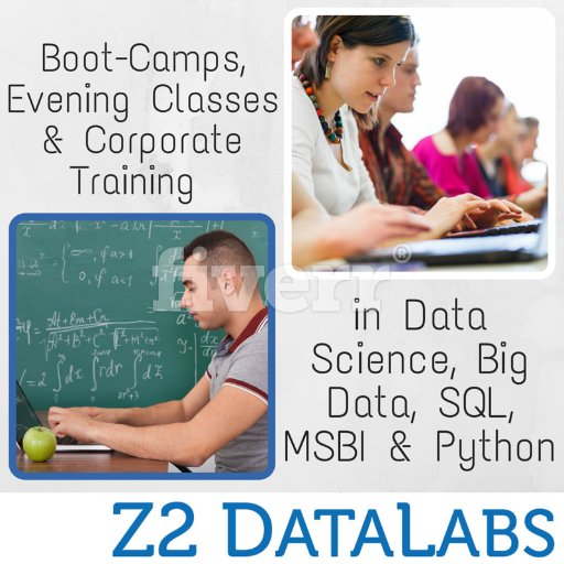 Z2DataLabs's profile picture. Z2 DATALABS offers Bootcamp, Evening classes and Corporate Training in Data Science, Big Data, Python for Data Science, SQL and MSBI in the Seattle East side.