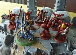 We are a small community of players focused mainly on Warhammer FB and Warhammer 40K games from Games WorkShop.