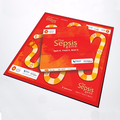 Board game & app to help clinical staff manage sepsis. Makes staff training more engaging, intense and memorable. Developed with UK Sepsis Trust & NHS England.