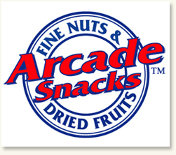 Arcade Snacks offers delicious #candy #nuts #snacks #driedfruit #holiday gifts, yogurt and #chocolate covered snacks via wholesale, retail store & website.